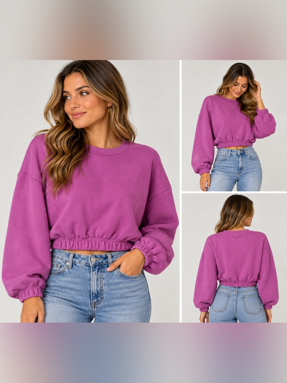 999. ADIDAS CROPPED PULLOVER SWEATER
